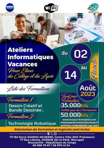 Ateliers Vacances Informatique Robotique Dessi ...